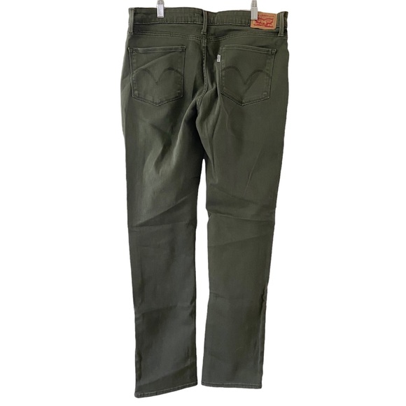 Levi’s Jeans Skinny Olive Green Mid Rise Denim Size 32 - Picture 2 of 6